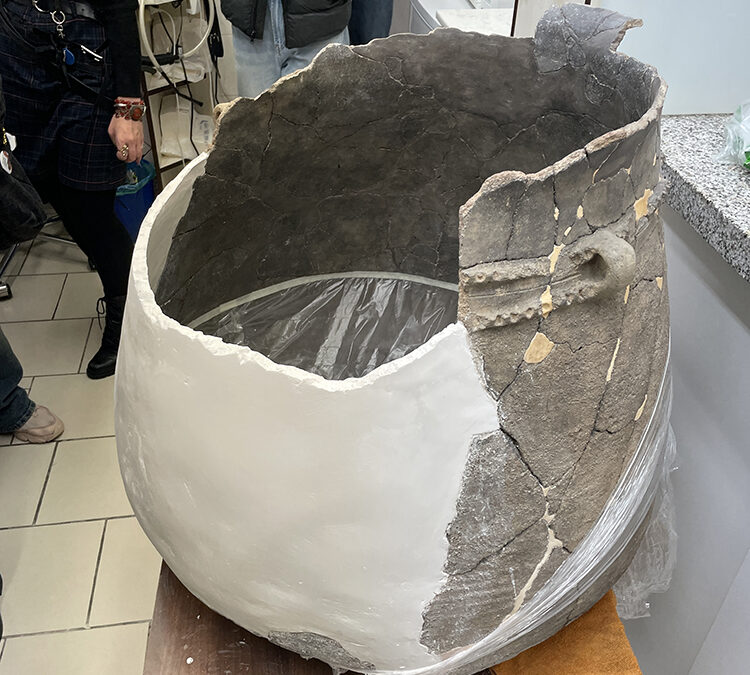 GD v restaurátorských dílnách Jihočeského muzea, v tiskárně Karmášek