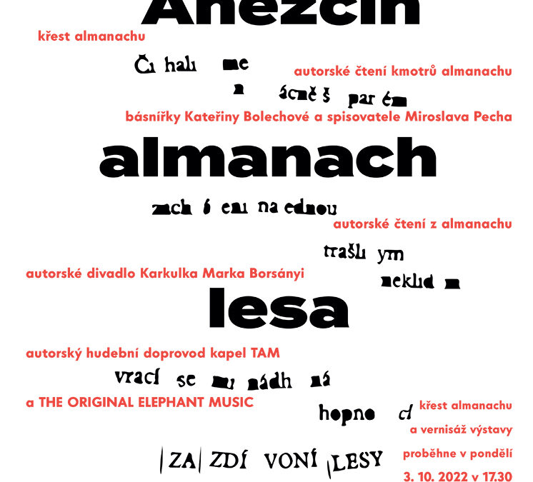 Anežčin almanach lesa, výstava v Prádelně