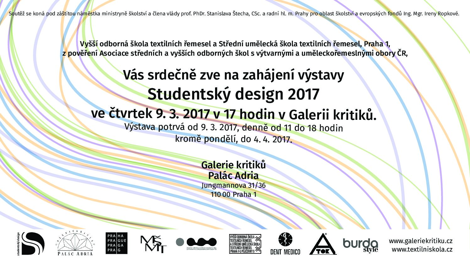 27. ročník soutěže Studentský design 2017